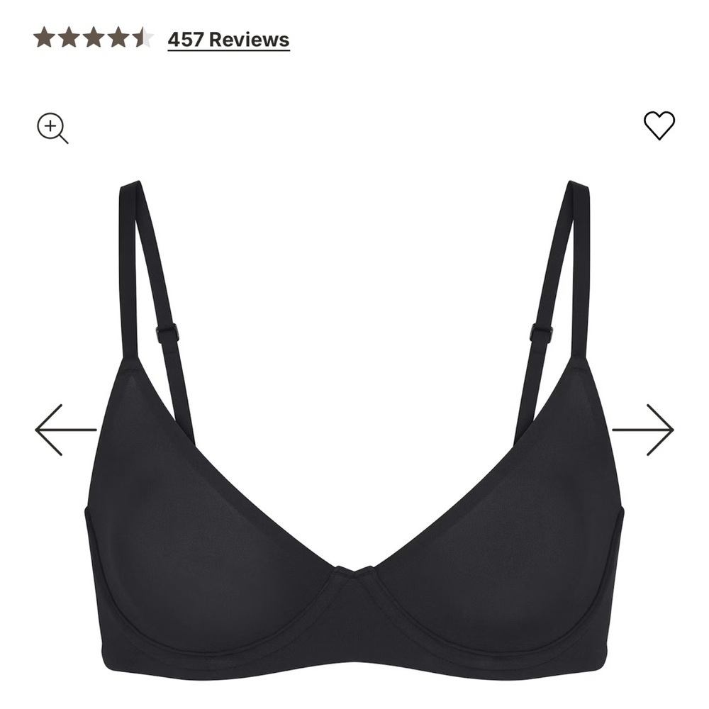 SKIMS Fits Everybody Unlined Demi Bra Onyx